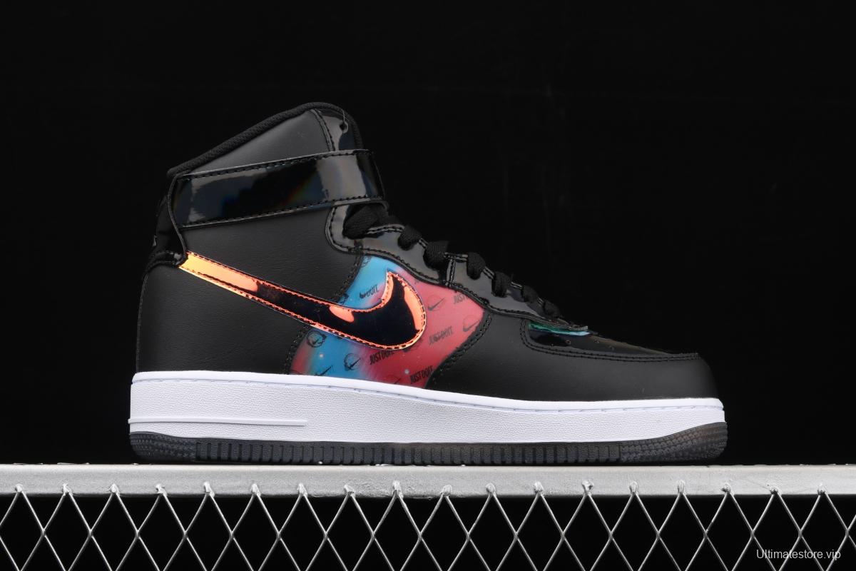 NIKE Air Force 11607 LV8 Good Game video game limits black dazzling laser Velcro high upper board shoes DC0831-101,