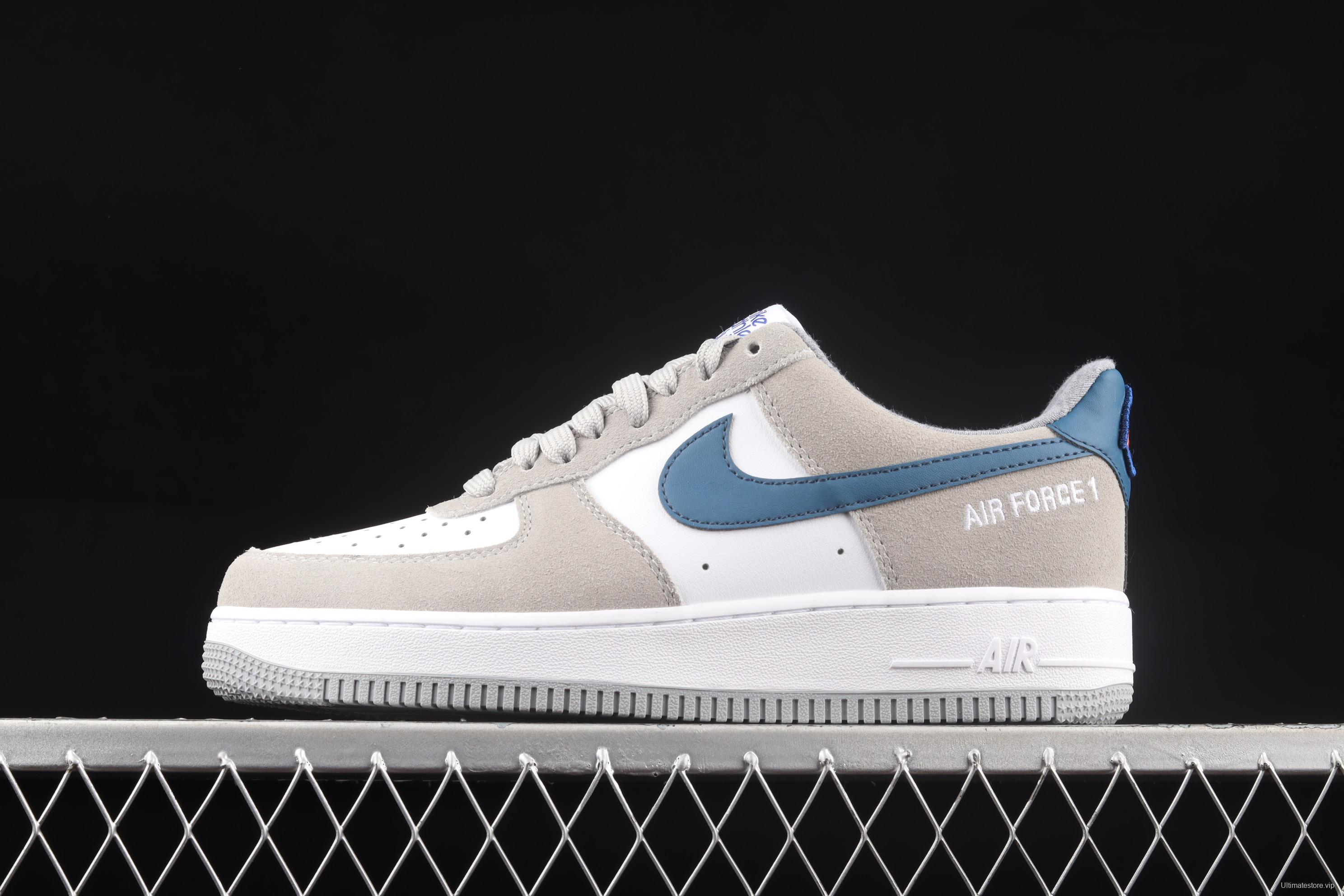 NIKE Air Force 1x 07 Low rice white blue hook low top casual board shoes DH7568-001