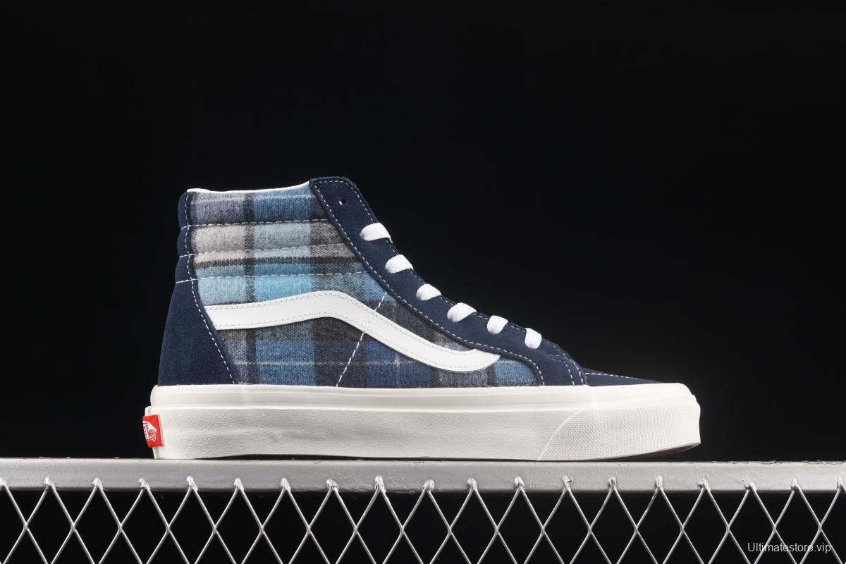 Vans Sk8-Hi x Pendleton joint name plaid series high-top casual board shoes VN0A38GF9GS