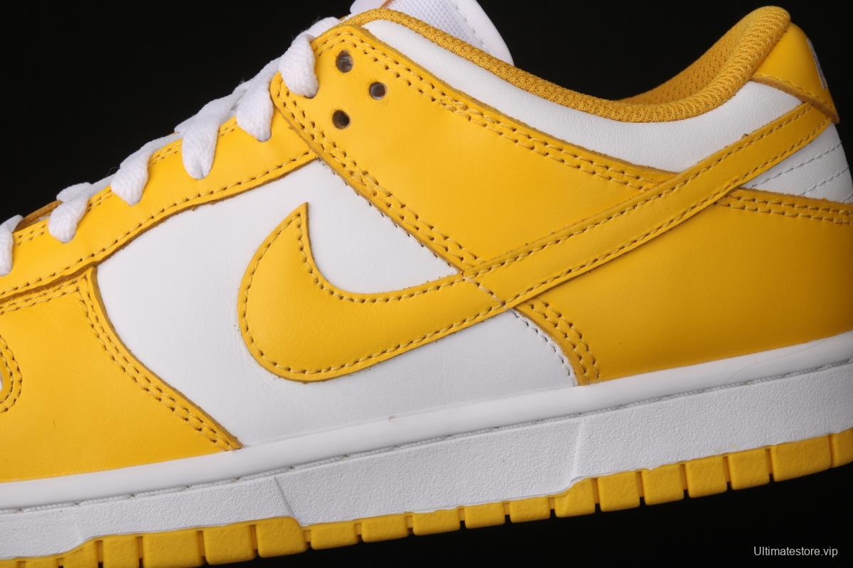 NIKE SB DUNK Low SP Syracuse yellow and white full-head low-top skateboard shoes CU1726-901