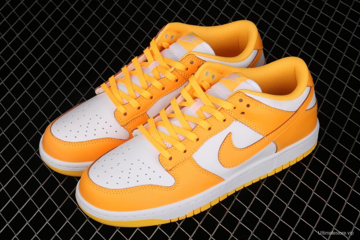 NIKE DUNK Low SB dunk series white and yellow color matching low-side leisure sports skateboard shoes DD1503-800