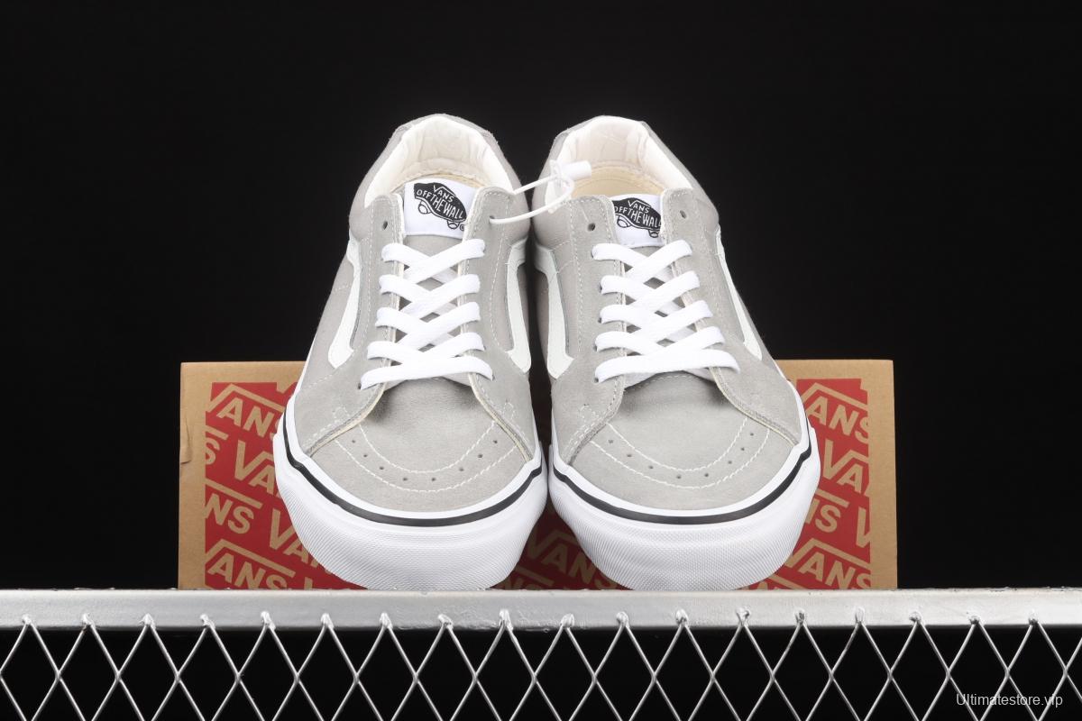 Vans SK8-Low gray side stripes low-side professional skateboard shoes VN0A4UUKIYP