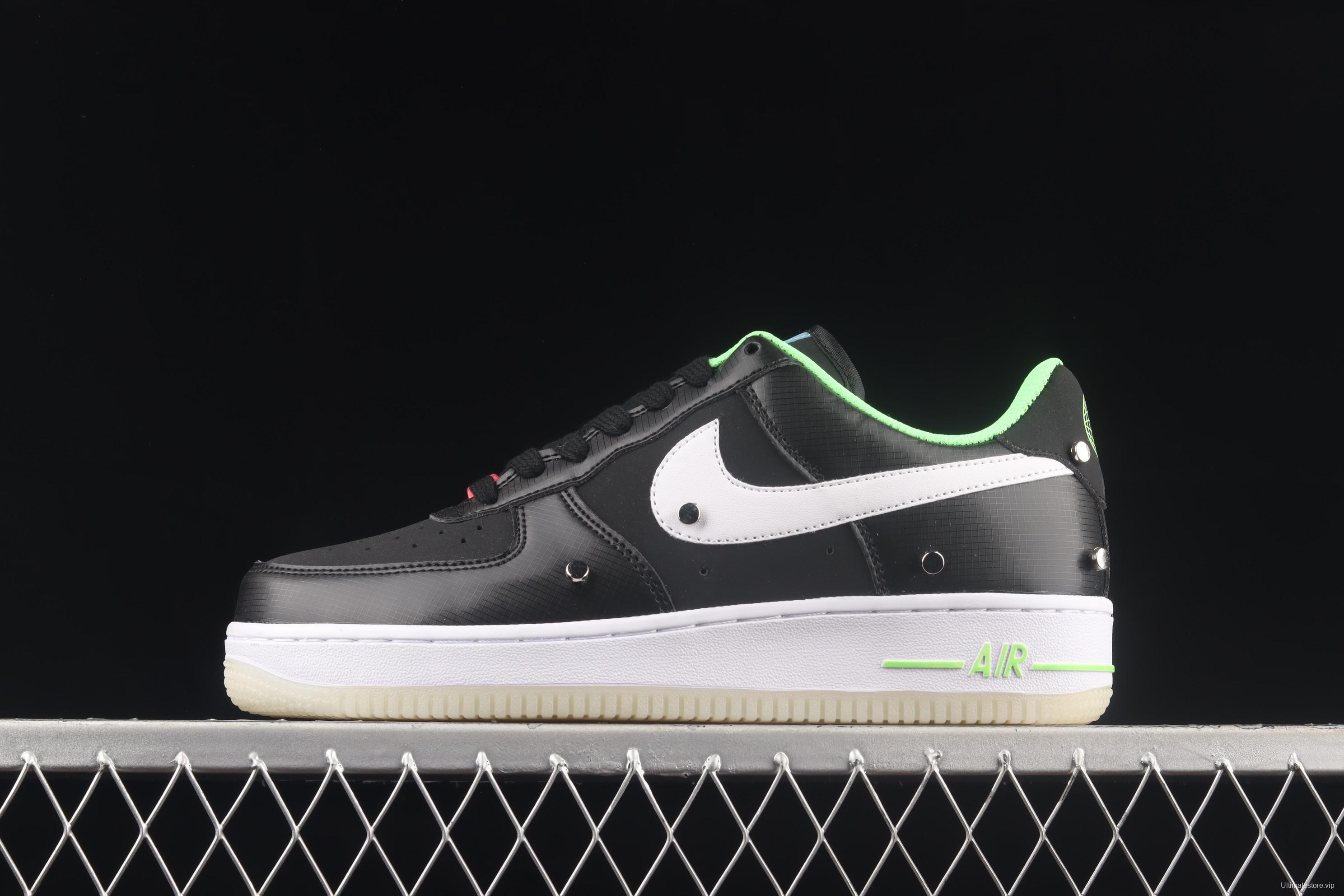 NIKE Air Force 1: 07 Low video game boy black, white and blue for low-top casual board shoes DO7085-001