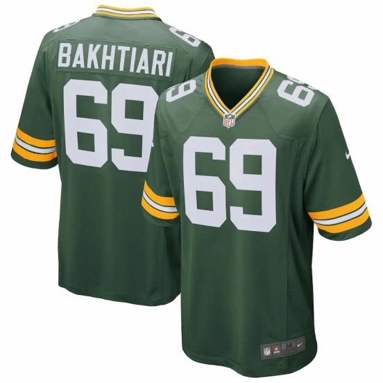 Men's David Bakhtiari Green Player Limited Team Jersey