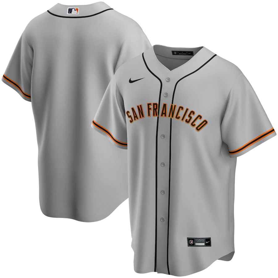 Men's Gray Road 2020 Team Jersey