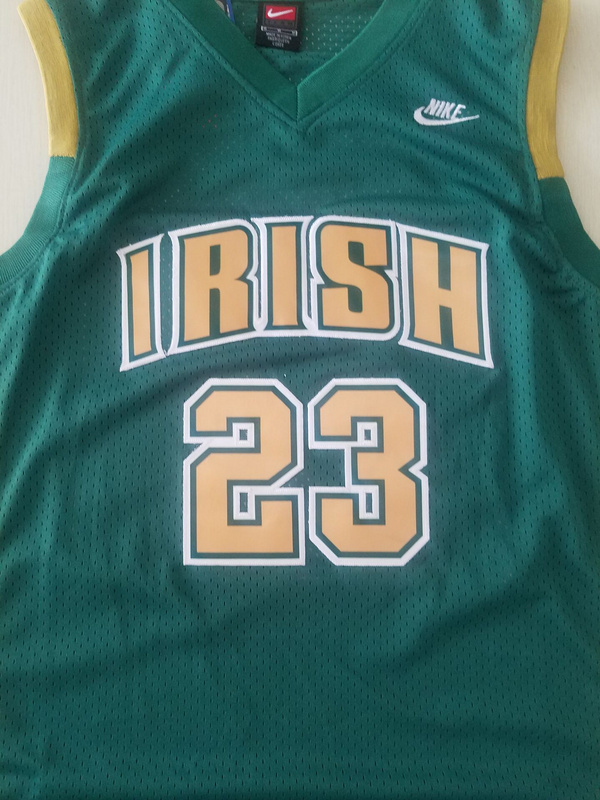 LeBron James 23 Irish High School Green Basketball Jersey