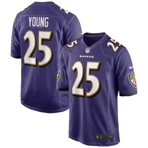 Men's Tavon Young Purple Player Limited Team Jersey