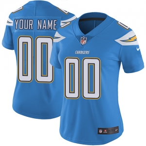 Women's Light Blue Custom Game Team Jersey