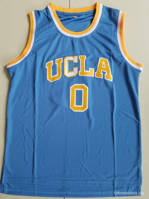 Russell Westbrook 0 UCLA College Light Blue Basketball Jersey