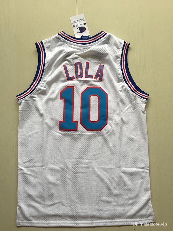 Lola 10 Movie Edition White Basketball Jersey