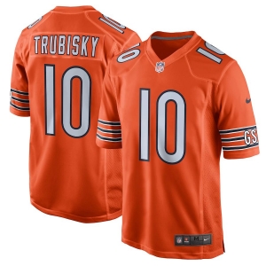 Men's Mitchell Trubisky Orange Alternate Player Limited Team Jersey