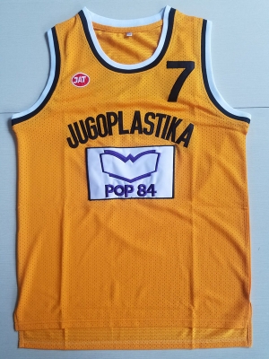 Toni Kukoc 7 Jugoplastika Split Basketball Jersey