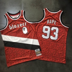 Men's BAPE Red Retro Classic Team Jersey