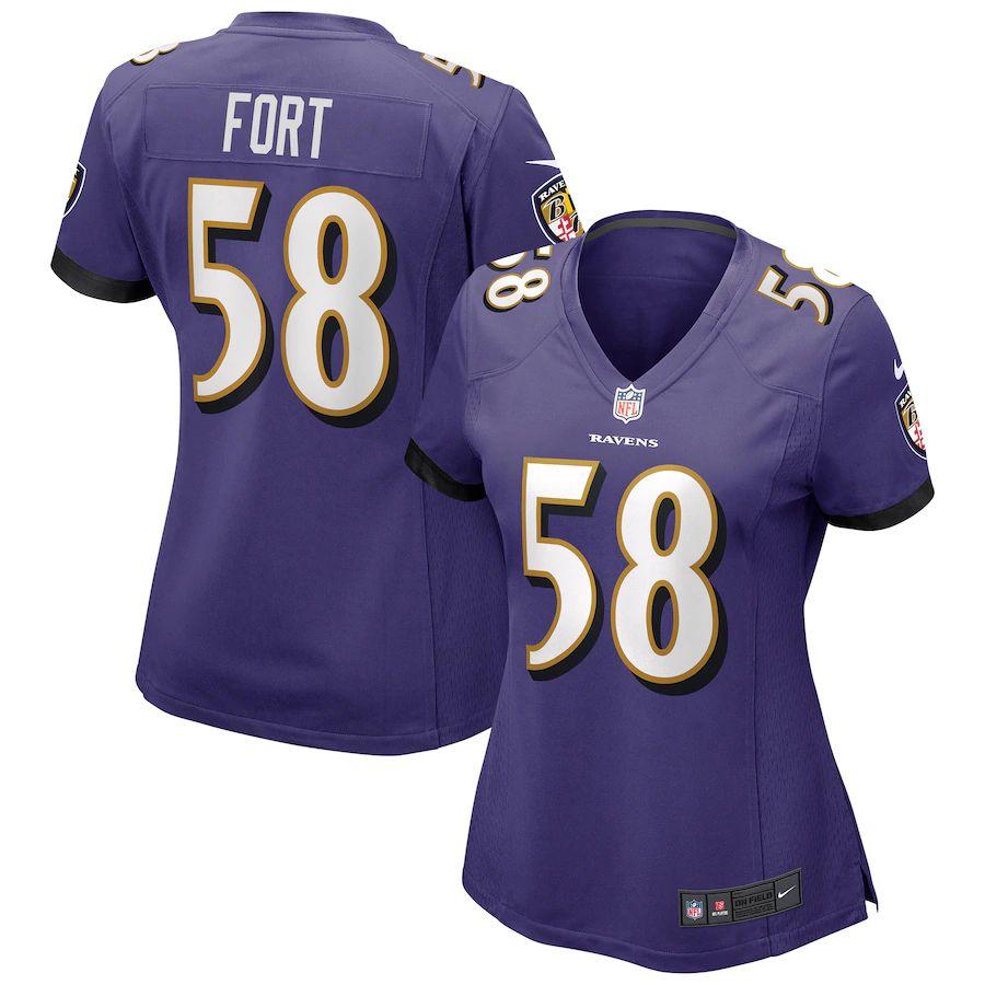 Women's LJ Fort Purple Player Limited Team Jersey