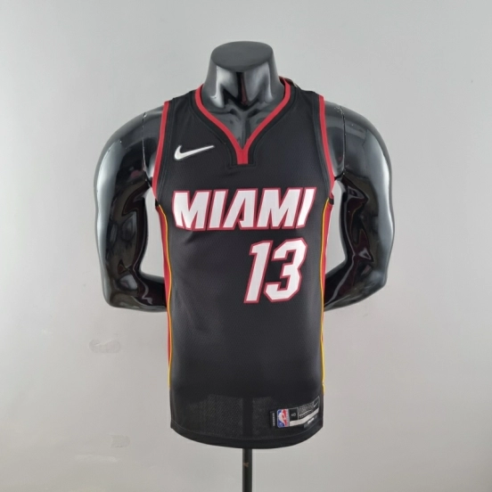 75th Anniversary Miami Heat ADEBAYO#13 Black NBA Jersey