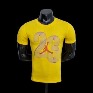 2022 NBA Jordan 23 Yellow T-shirts#0054