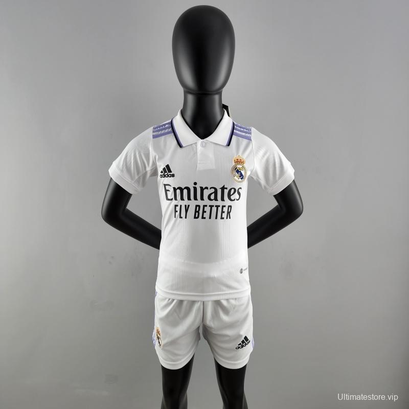 22/23 Kids Kit Real Madrid Home Kit