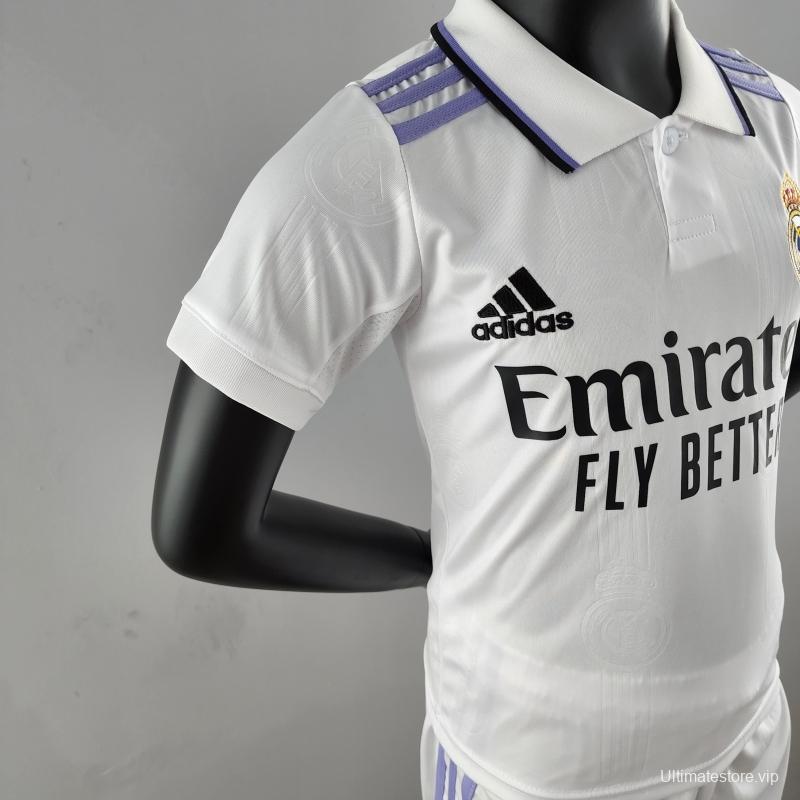 22/23 Kids Kit Real Madrid Home Kit