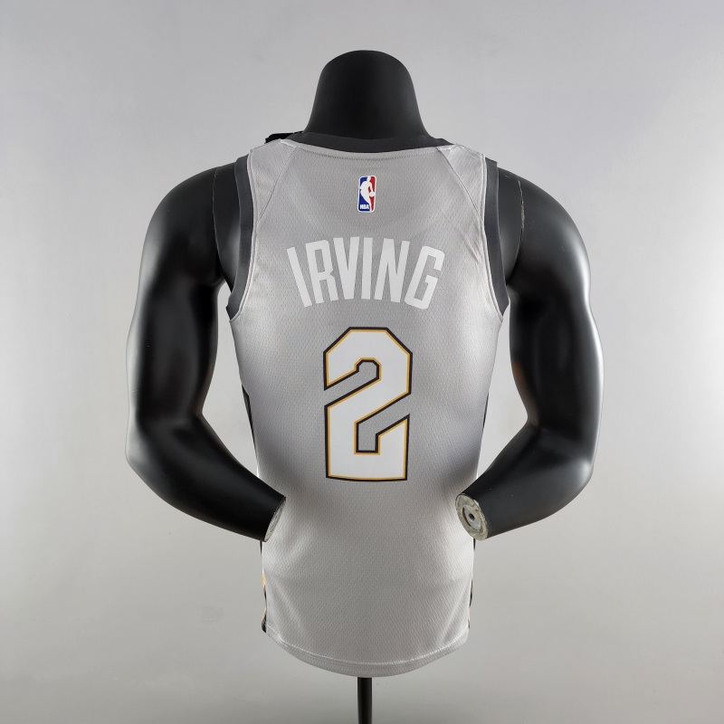 2018 Irving #2 Cleveland Cavaliers Grey NBA Jersey