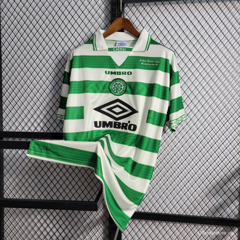 Retro 98/99 Celtic Home Champion Jersey