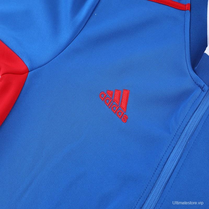 2023 Adidas Blue Full Zipper Jacket +Pants
