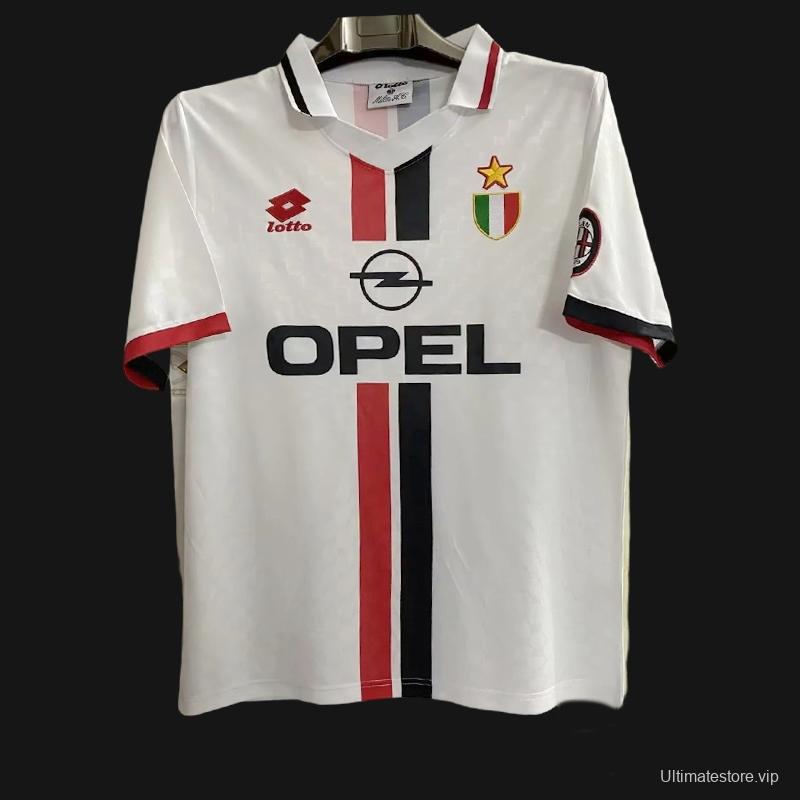 Retro 95/97 AC Milan Away White Jersey