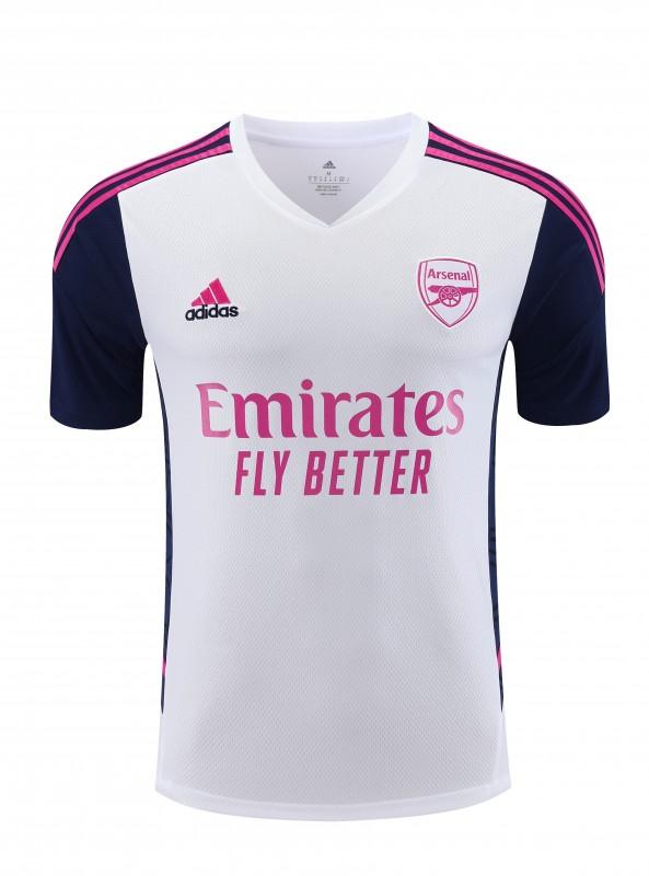 23-24 Arsenal White/Navy Short Sleeve+Shorts