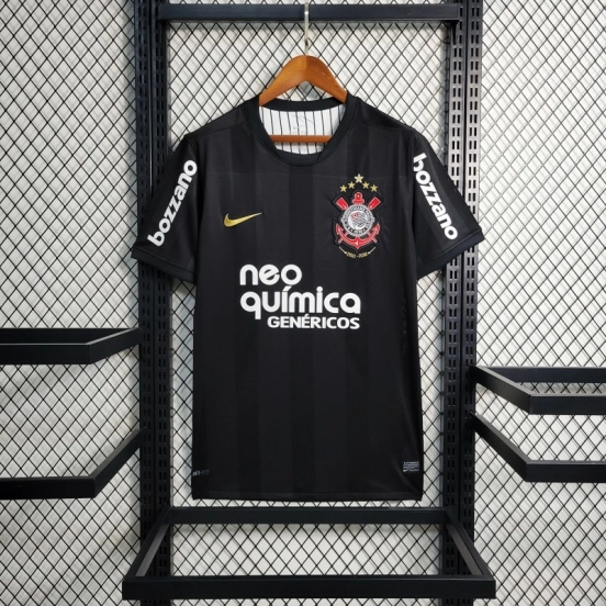 Retro 10/11 Corinthians Away Black Jersey