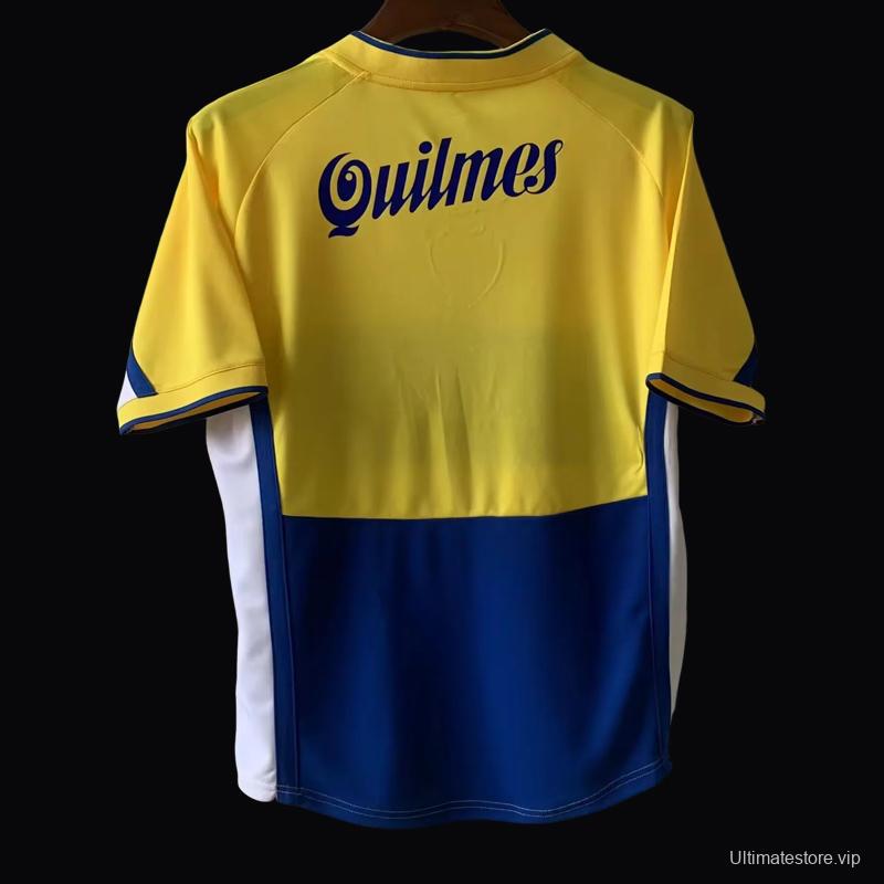 Retro 01/02 Boca Juniors Away Yellow Jersey