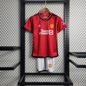 23-24 Kids Manchester United Home Set