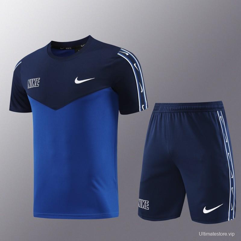 23/24 NIKE Black/Blue Red Short Sleeve Jersey+Pants