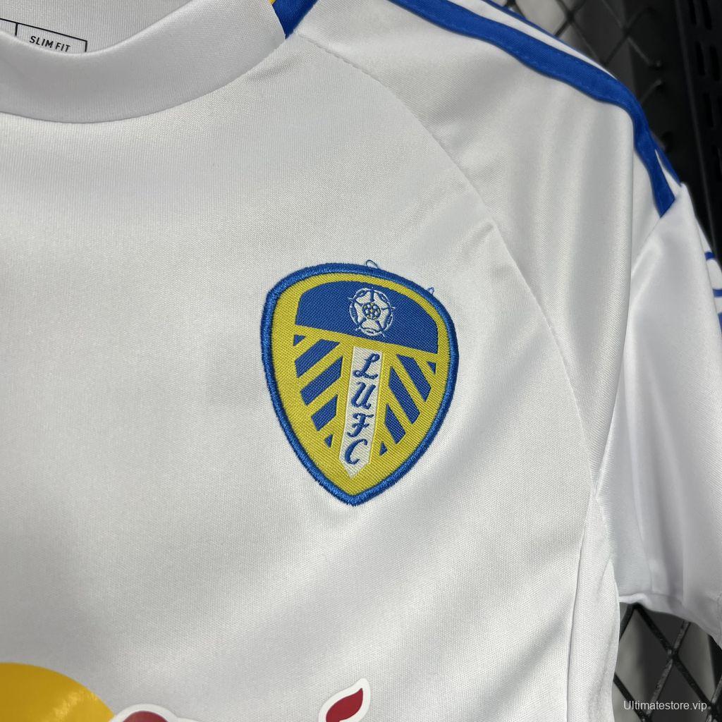 24/25 Kids Leeds United Home White Jersey