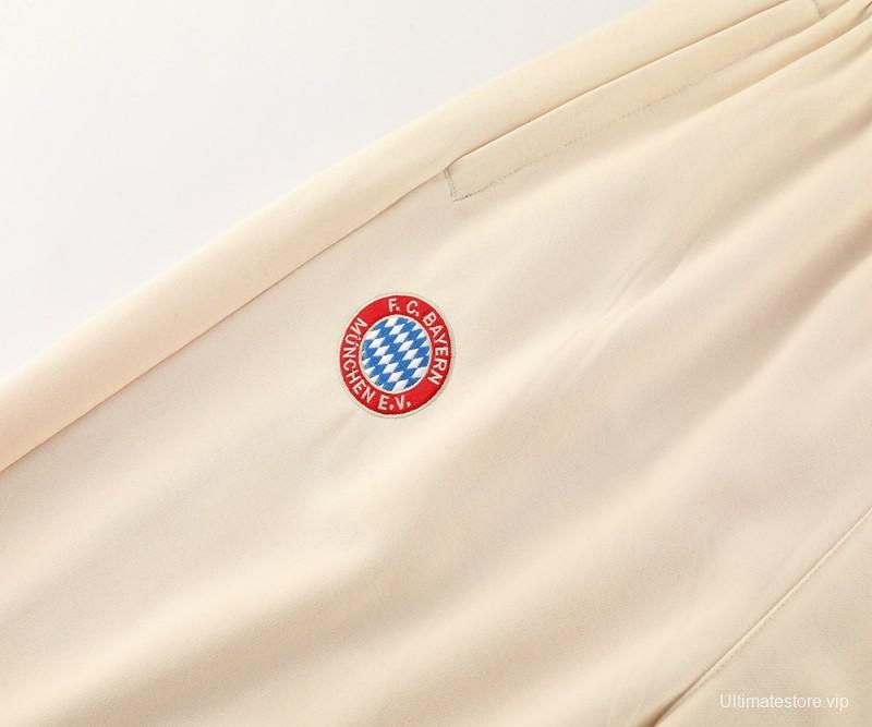 24/25 Bayern Munich Beige Hoodie Jacket +Long Pants