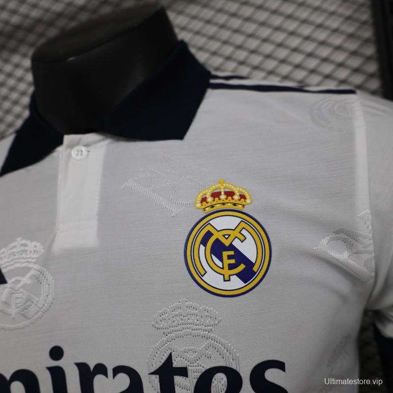 Player Version 24/25 Real Madrid White Pre-Match Jersey