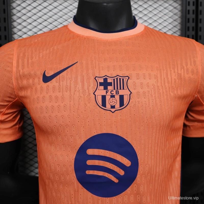 25/26 Player Version Barcelona Orange 125Th Anniversary Jersey