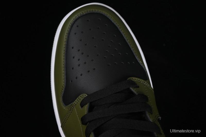 Nike Air Jordan 1 Mid AJ1 Army Green Mid-Top Casual Sneakers - DQ8426-092