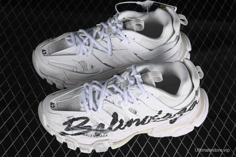 Balenciaga Track Sneaker Tess with Transparent Heel Strap - WTRHW9010
