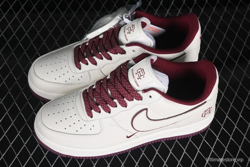 Nike Reigning Champ Air Force 1 '07 Low Casual Sneakers with 3M Reflective Details and Full-Length Air Cushion - RC2369-175