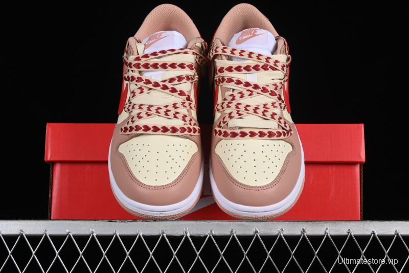 Nike Dunk Low SB Christmas Gift Strawberry Cake Casual Sneakers with Dual Laces - DD1503-118