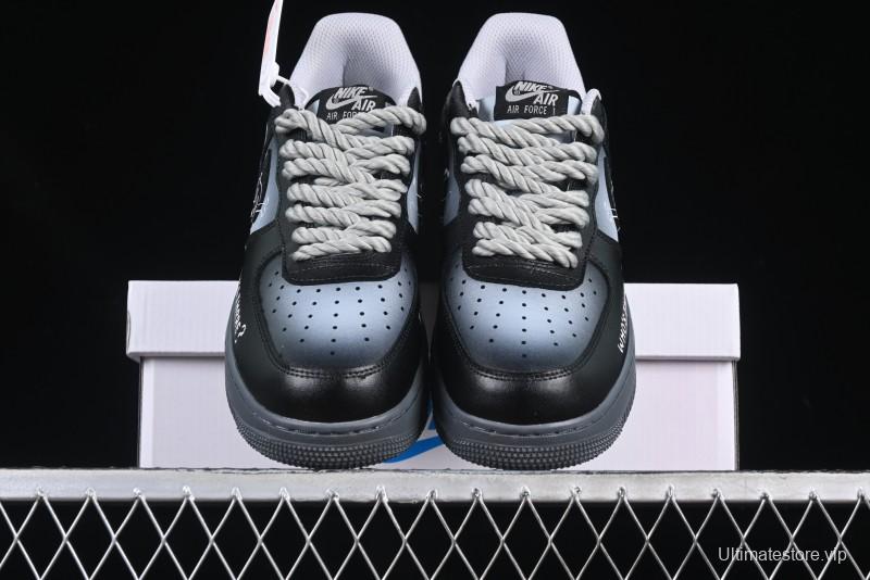 Nike Air Force 1'07 Low Gradient Skeleton Casual Sneakers - YD2425-110