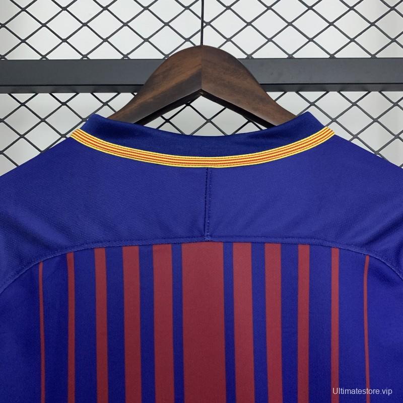 17/18 Retro Barcelona Home Jersey