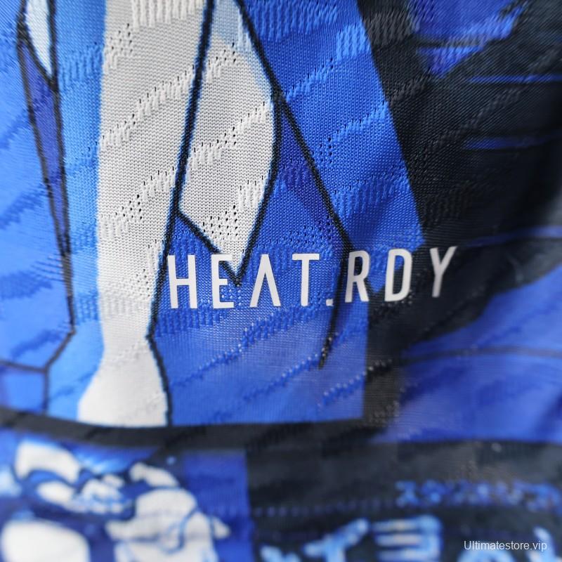Player Version 2025 Japan Blue with Anime Characters Jersey
