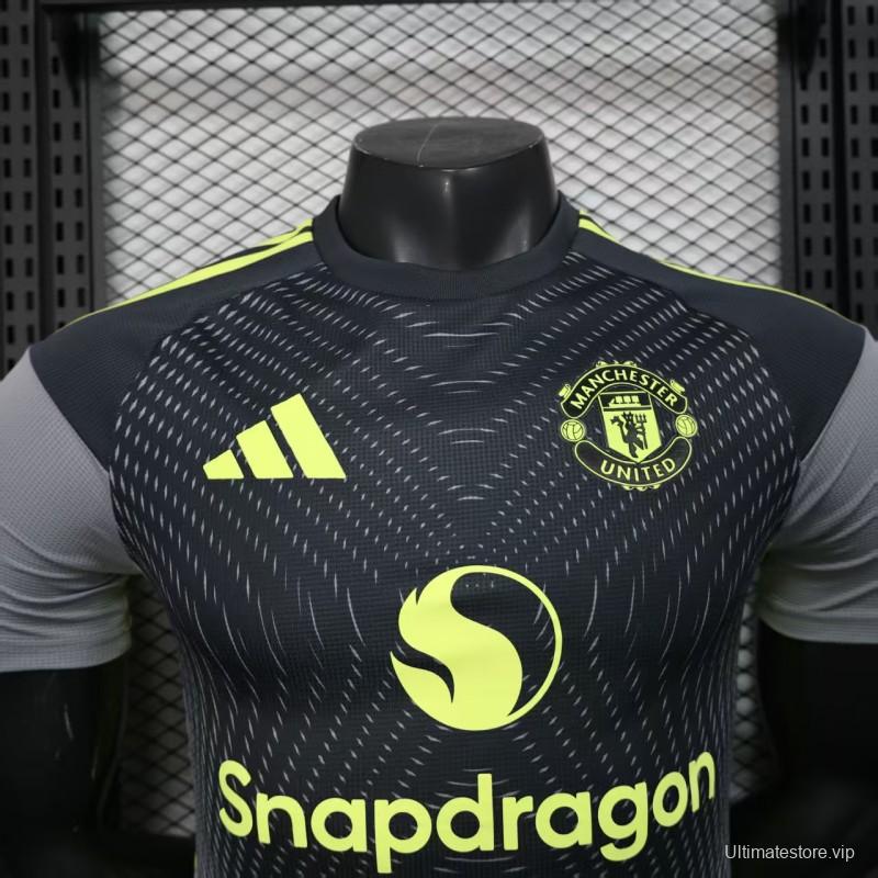 Player Version 25/26 Manchester United Grey with Gradient Wave Pattern Jersey