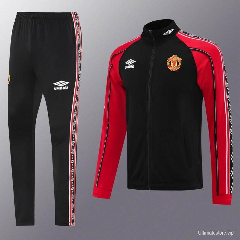 25/26 Manchester United UMBRO Vintage Full Zipper Jacket +Long Pants