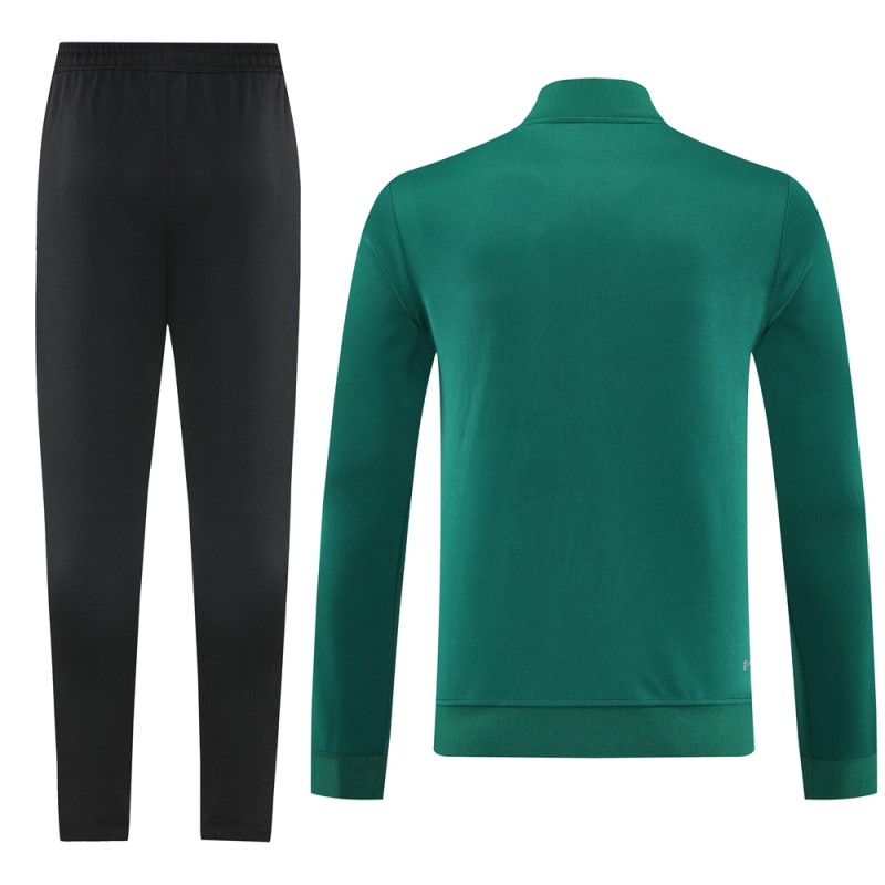 2025 Adidas Green/Black Full Zipper Jacket +Long Pants