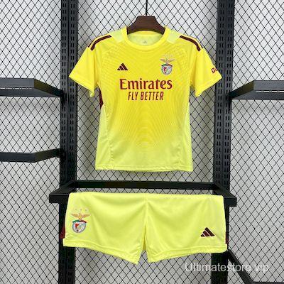 2025/26 Kids Benfica Yellow Goalkeeper Kit