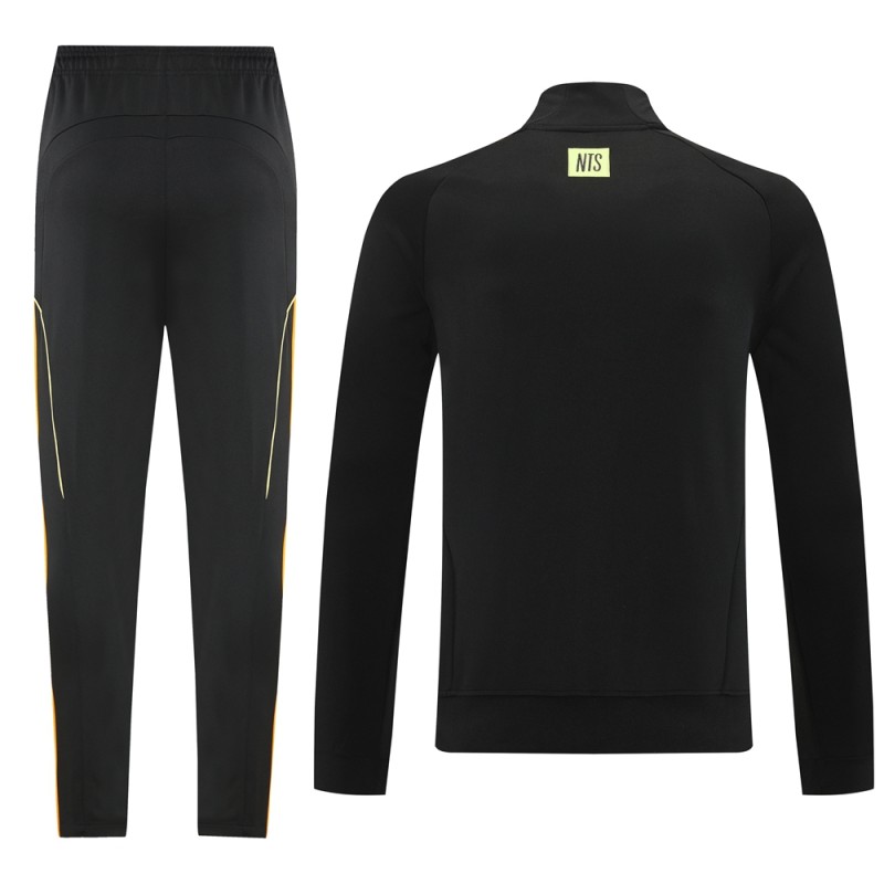 25/26 Arsenal Black Full Zipper Jacket + Long Pants