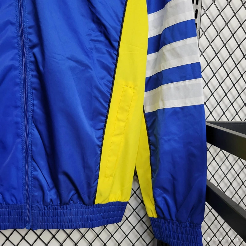 25/26 Boca Juniors Jacket Blue Windbreaker