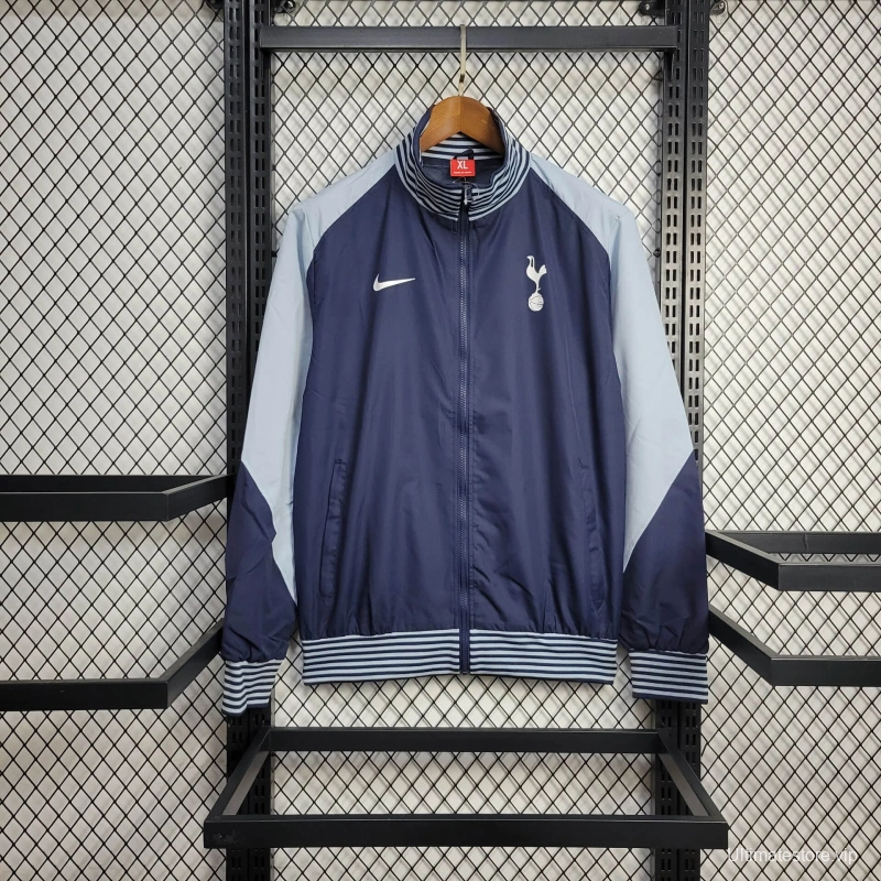 25/26 Tottenham Hotspur Jacket Blue Windbreaker
