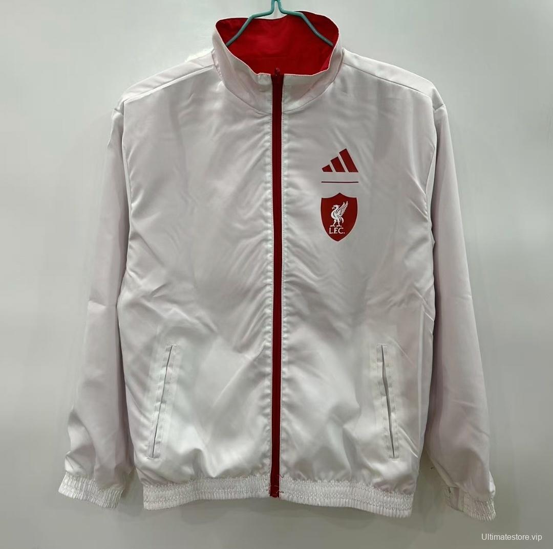 25/26 Liverpool Red/White Reversible Windbreaker